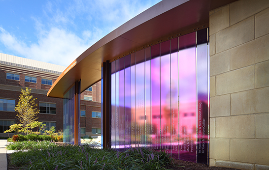 glazing, resin, construction, outdoor, exterior, 3Form, Chroma XT, surfaces,
