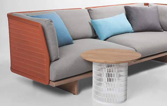 Patricia Urquiola, Kettal Mesh, lounge furniture, outdoor, seating, tables, mesh,