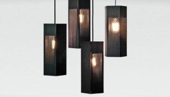 Black Penta Lamp by Jonathan Dorthe
