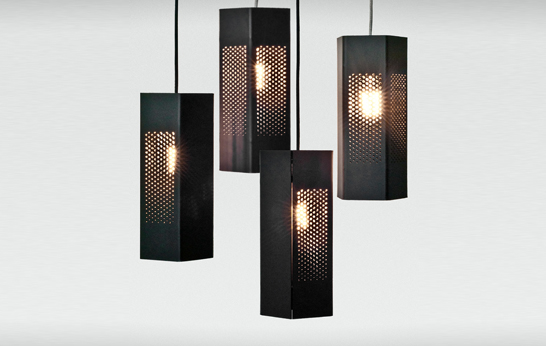 Black Penta Lamp by Jonathan Dorthe