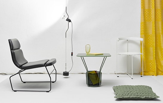 blown glass, German design, Oliver Schick, storage, side tables, coffee table, Ciel,