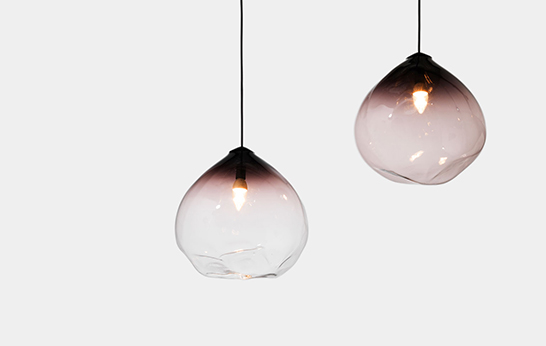 Resident, Parison, pendant lamp, lighting, Nat Cheshire, Resident, mouth blown glass,