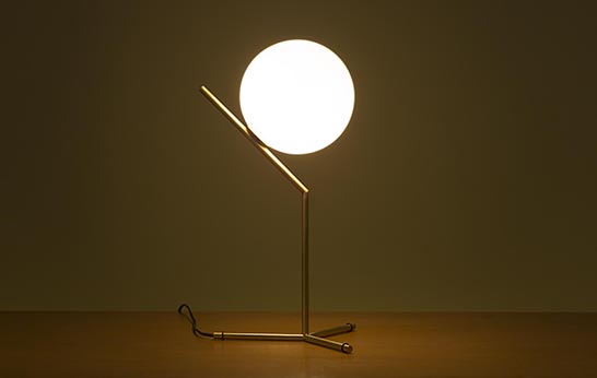 Michael Anastassiades, Flos IC LIghts, lighting, table, floor, wall, suspension, ceiling, sconce, brass,