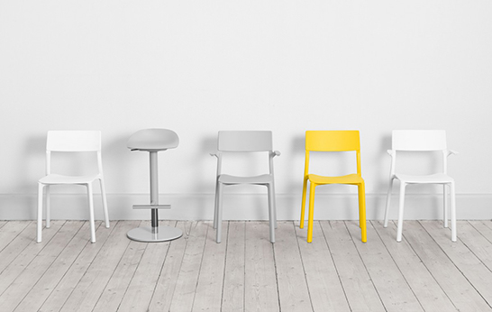 seating, stackable, plastic chair, Form Us With Love, Ikea, Janinge, Swedish design, affordable,