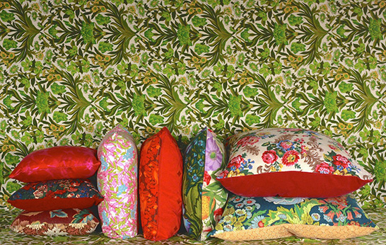 Made in Britain, upholstery, textiles, outdoor fabrics, Sunbeam Jackie, cushions, parasol, vintage fabrics,