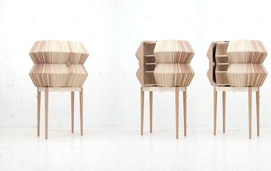 Accordion Effect: Hospitality Trend Accordion-cabinet by Sebastian Neeb and Elisa Strozyk