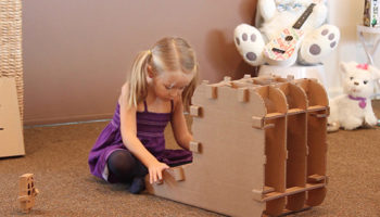 Kids Imagination Desk and Chair by The Cardboard Guys
