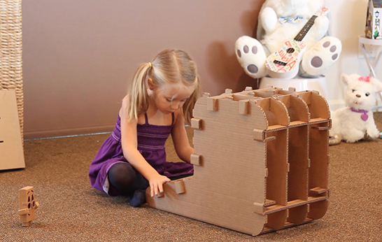 cardboard furniture, kids, children's furniture, recyclable, The Cardboard Guys, Kids Imagination desk and chair, green, sustainable, environmentally friendly, eco friendly, flat-pack, customizable,