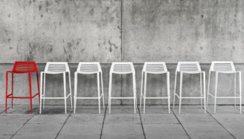 MultipliCITY, Chipman Stool, and Chipman Table by Landscape Forms