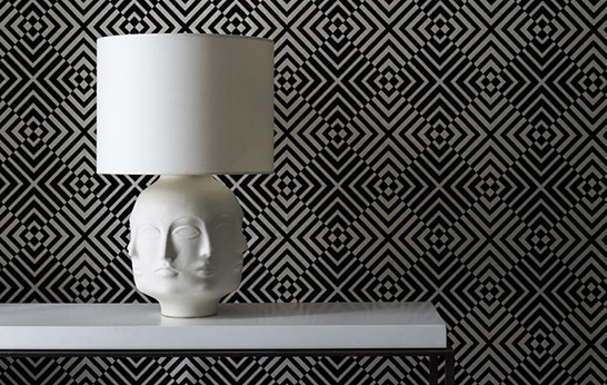 wallpaper, walls, surfaces, geometry, pattern, Graham & Brown, Barbara Hulanicki,