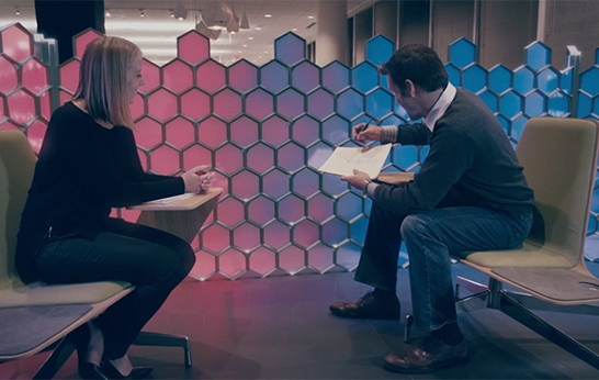 technology, privacy screen, room divider, MG2, architecture, Eastman Innovation Lab, tiles, Mimic, concept,