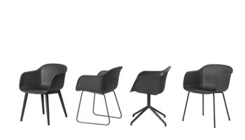 Muuto Launches Its Recyclable Fiber Chair In Black