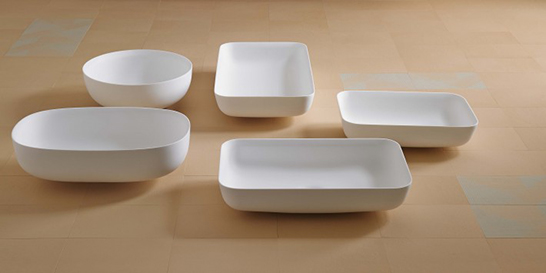 Inbani, sink, bathroom, basin, washbasin, versatile, Corian, collection, Ovalo, Cerclo, Quadro