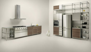 Valcucine Introduces Its Meccanica Kitchen In Steel And Walnut