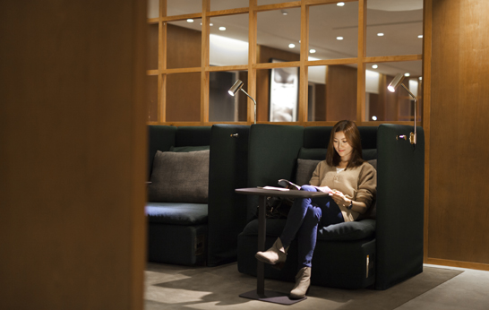 Cathay Pacific Lounge, Ilse Crawford, StudioIlse, seating, chair, lounge seating, contract, hospitality, commercial,