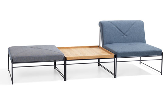 Tomoyuki Matsuoka, seating, waiting room, public areas, lobby, Blå Station, sofa system,