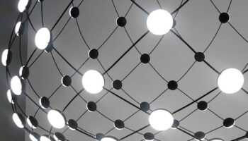 The Mesh Lamp by Francisco Gomez Paz for Luceplan