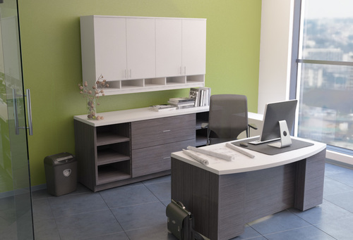 100% Recycled Melamine Case Goods by GAVCO
