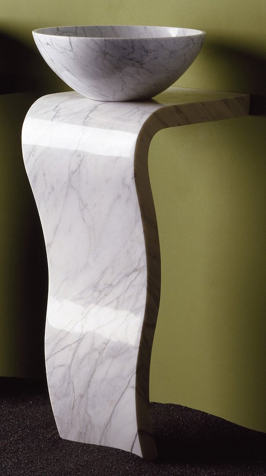 Wave Pedestal by Stone Forest
