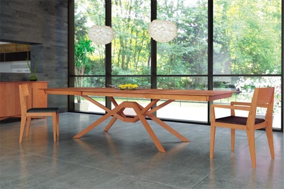 The Excellent Exeter Extension Dining Table by Copeland Furniture