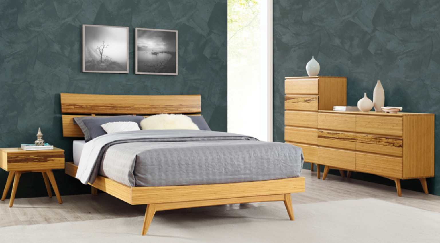 Azara King Platform Bed from Greenington