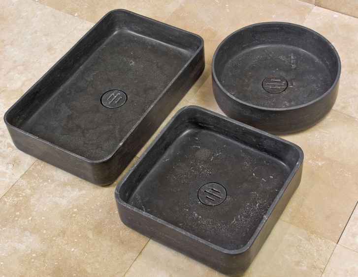 Contour Vessel Sinks by Stone Forest