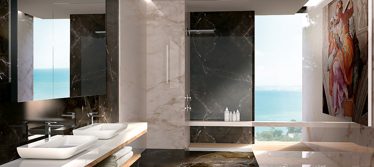 At NeoCon 2018: Sleek-Stone Tubs and Sinks by Graff