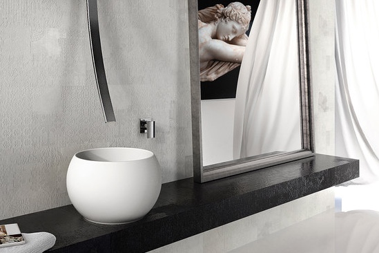 At NeoCon 2018: Sleek-Stone Tubs and Sinks by Graff