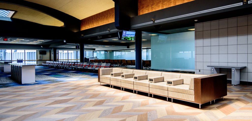 Connectrac’s Under-Carpet Wireway Powers-Up Airports Connectrac’s Under-Carpet Wireway Powers-Up Airports