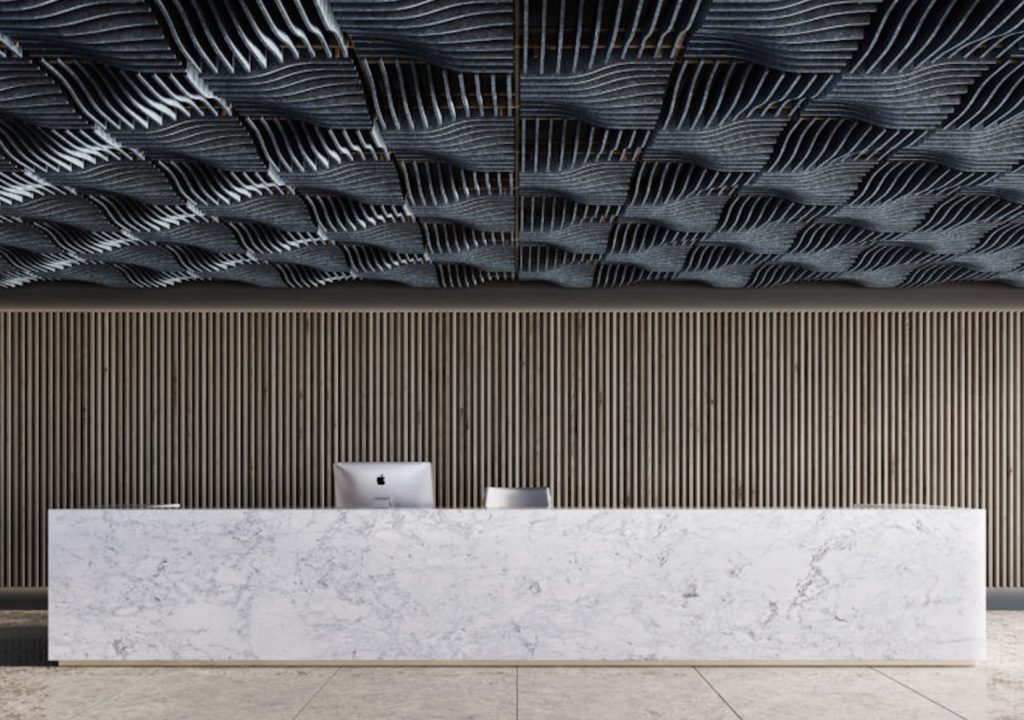 Ecoustic Sculpt Ceiling Tiles from Unika Vaev