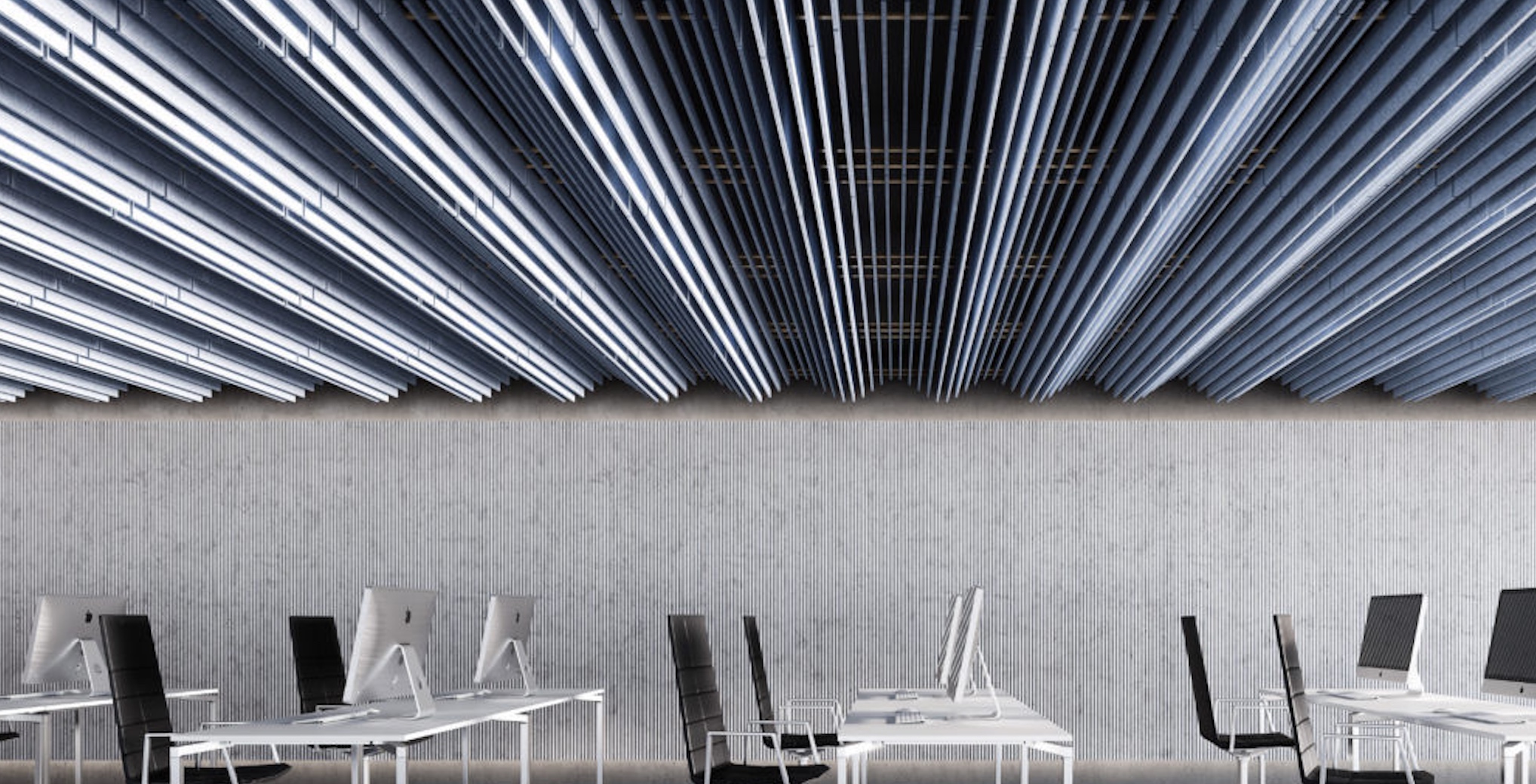 Ecoustic Sculpt Ceiling Tiles from Unika Vaev