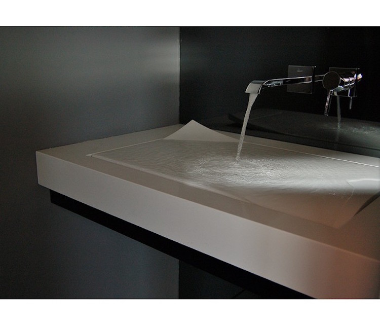 Floating Lotus Sink by Sonobath