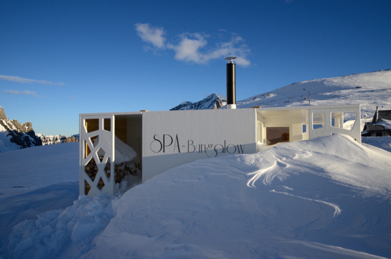 Great Green Project: Alpine SPA-Bungalow features MetsäWood's LVL Panels