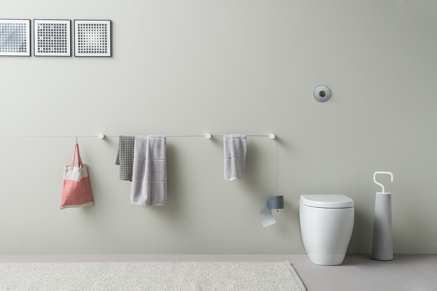 Dot: A Multifunctional Modular System for Bathroom Accessories