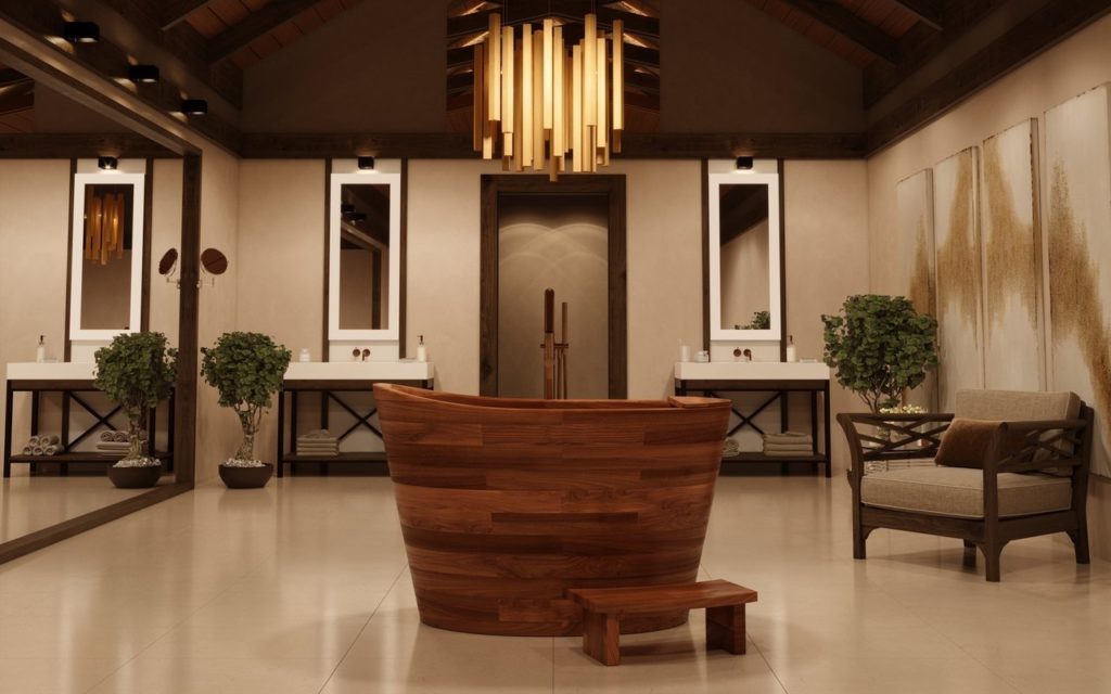 Beautiful Japanese Style Bathing from Aquatica Beautiful Japanese Style Bathing from Aquatica
