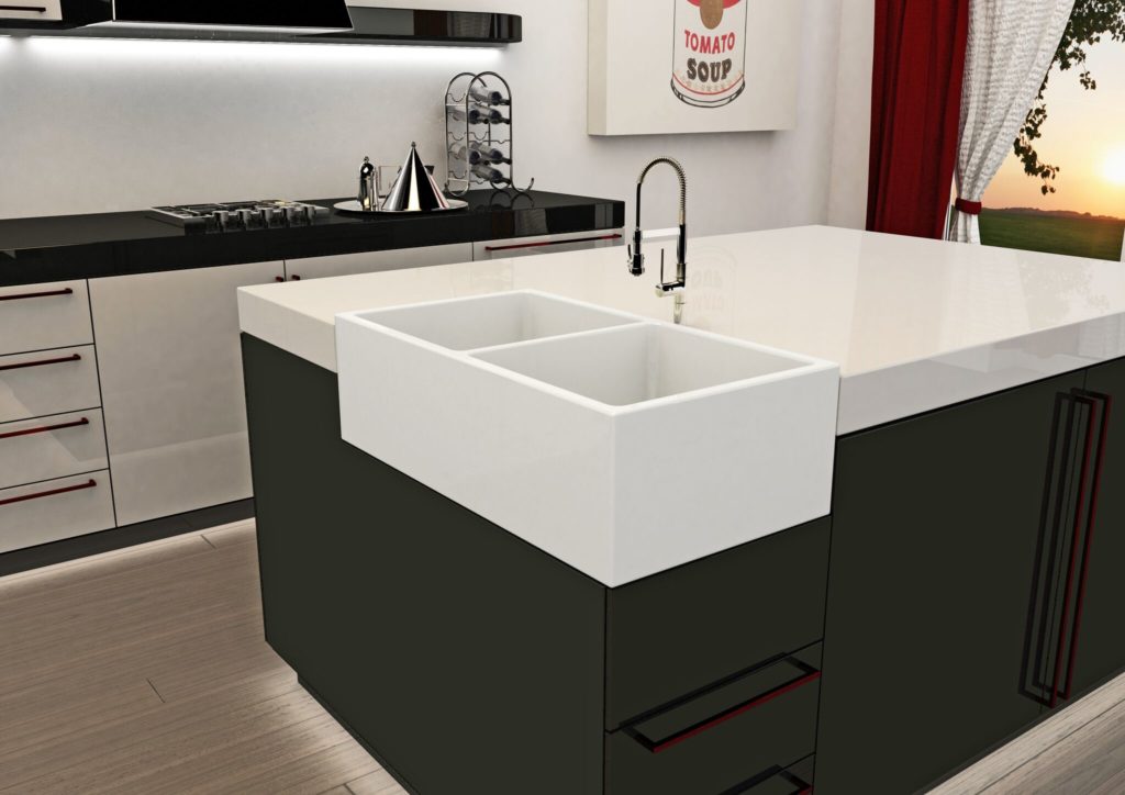 Cool Corner Kitchen Sink from Ruvati
