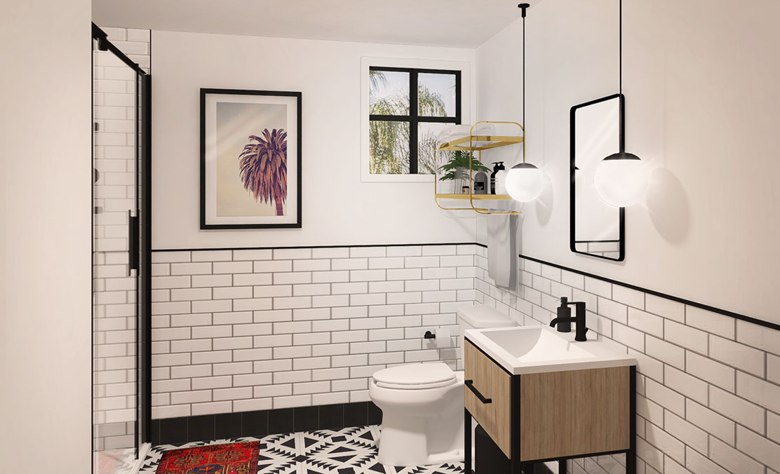 Node Living Echo Park Bathroom
