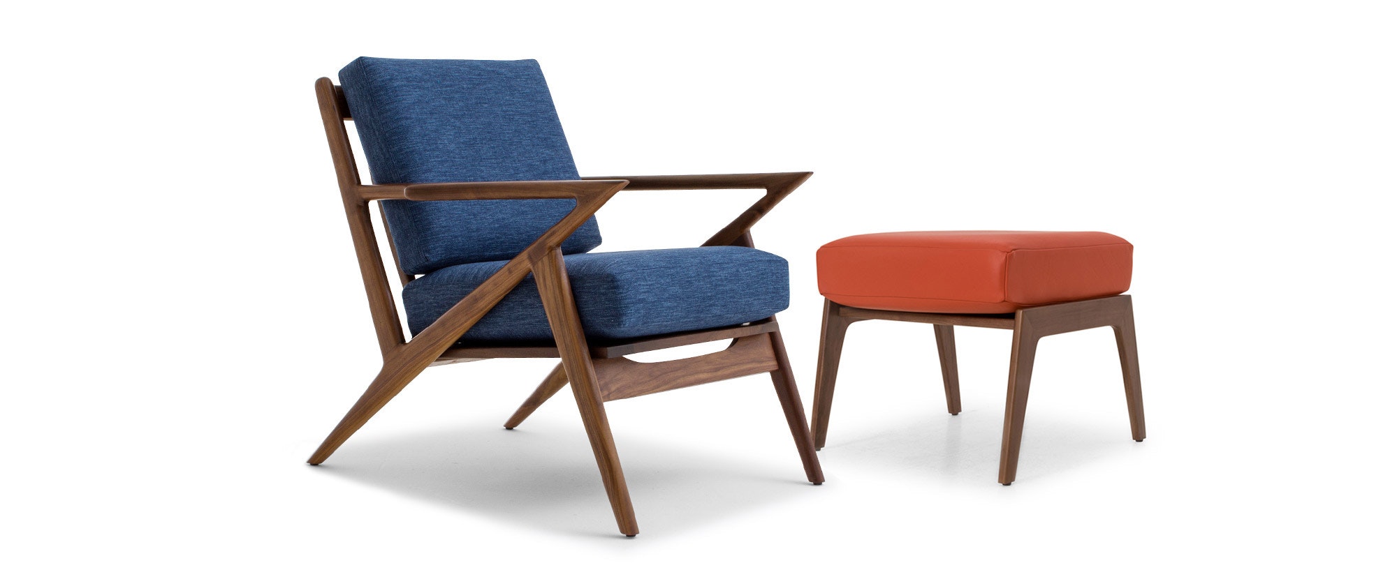 Joybird Furniture Soto Collection chair and ottoman 