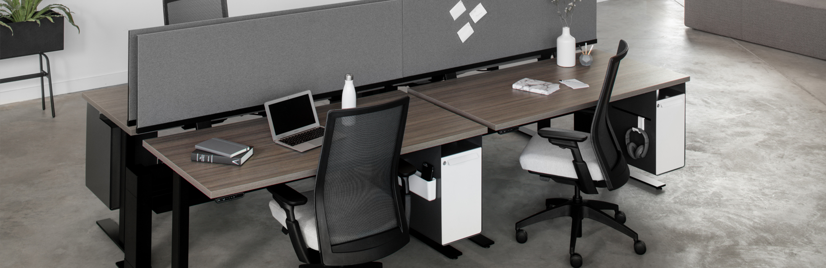 Allsteel Radii Storage System double desk