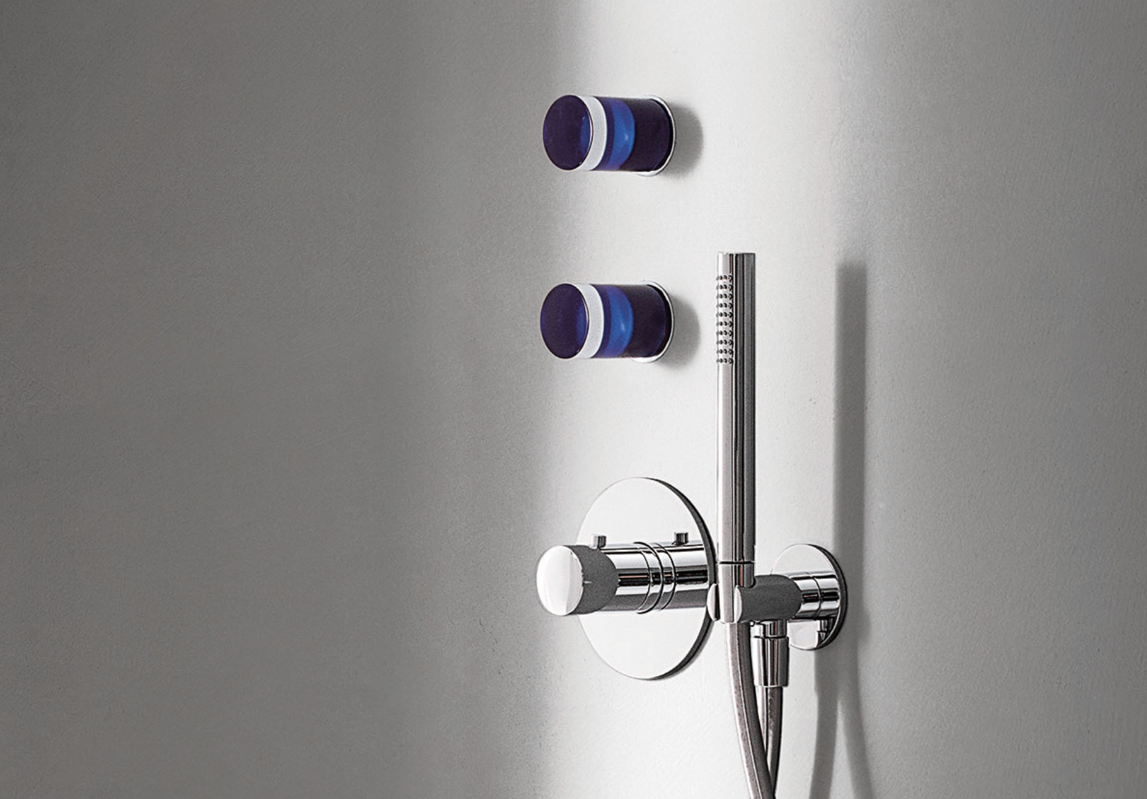 Fantini's Nice Faucet Handle Collection wall shower