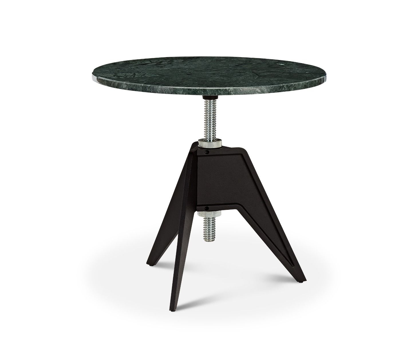 Tom Dixon Screw Table Dark Base Green Marble Top
