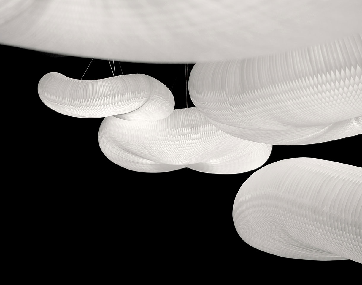 Molo Cloud Softlight Pendant four different sizes