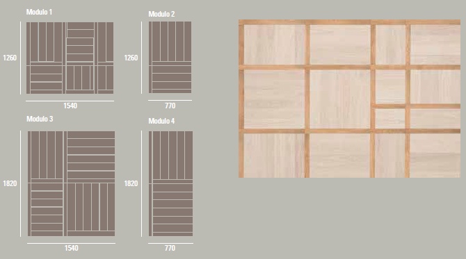 diagram of different wood flooring patterns with grids