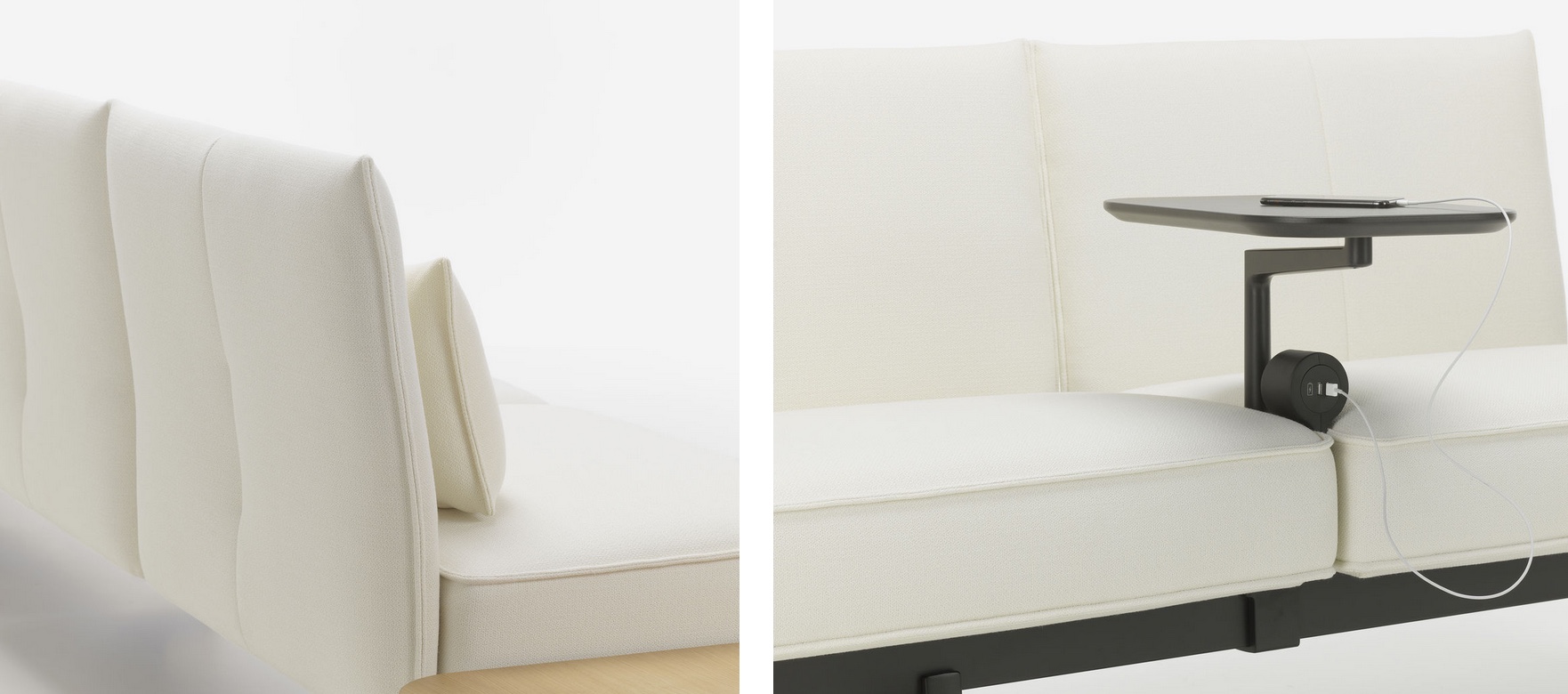 Vitra Soft Work dual image of table top back of sofa