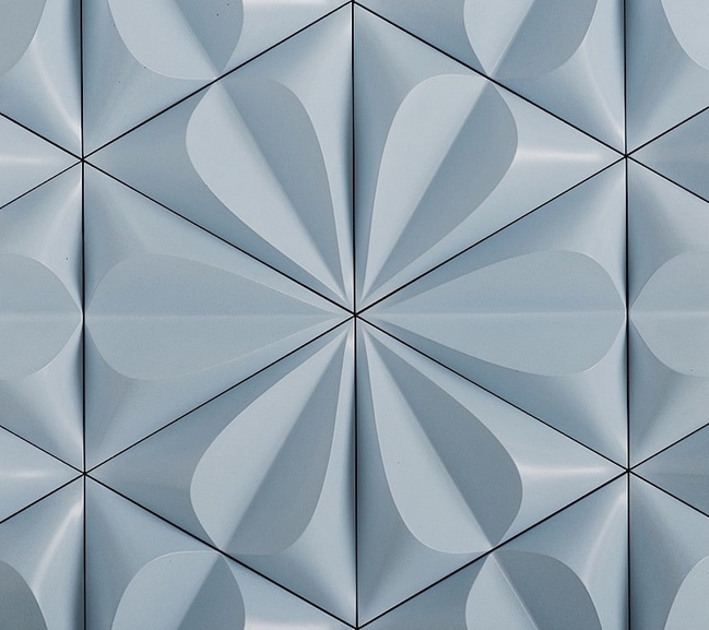 3D floral tile