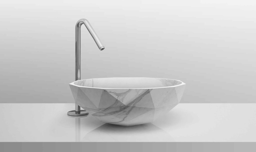 Kreoo Diamond Sink Statuario White
