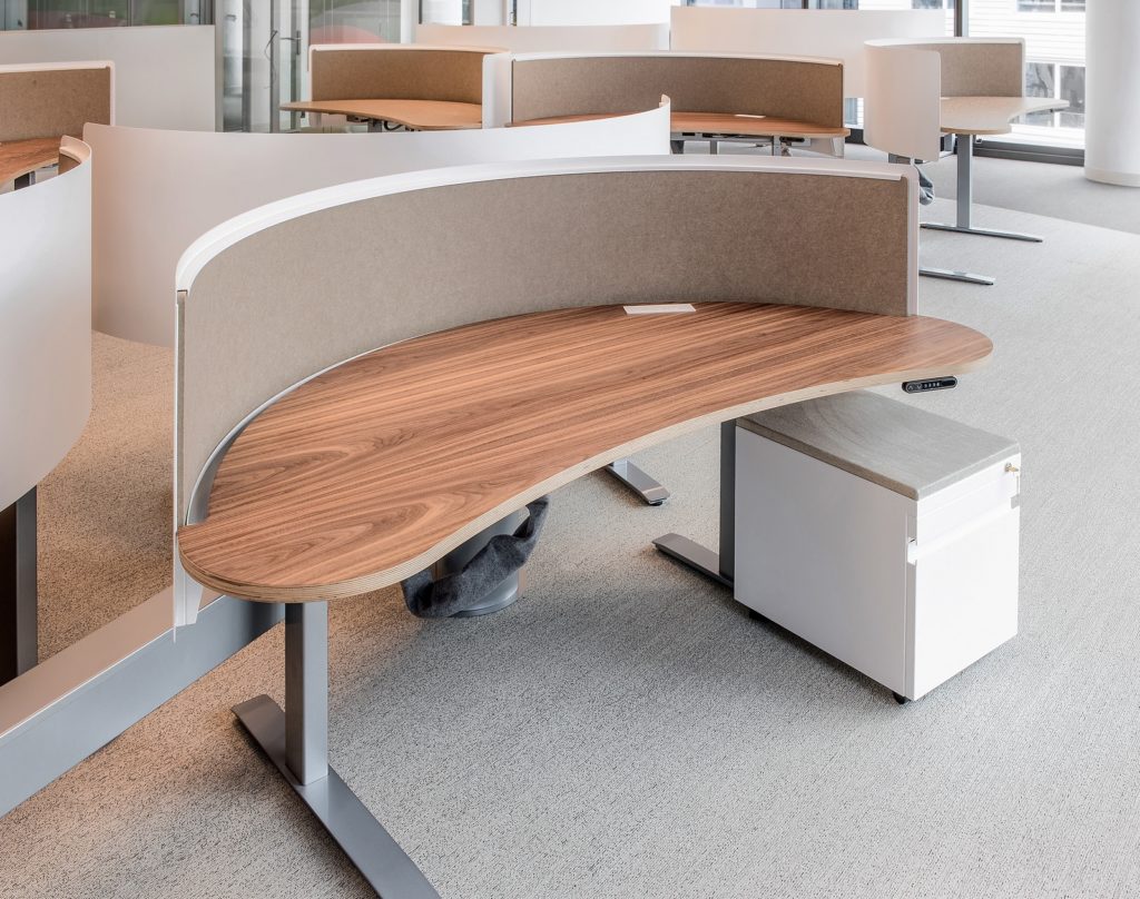 Cool Curves: The Harbor Stone Desk System Cool Curves: The Harbor Stone Desk System