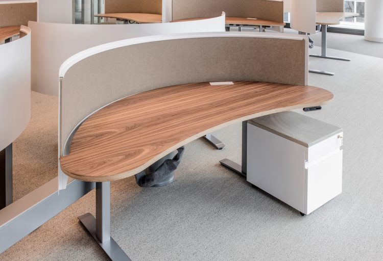 Harbor Stone Desk System top view