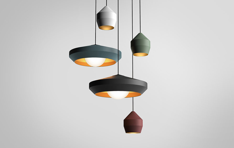 group of metal geometric pendants