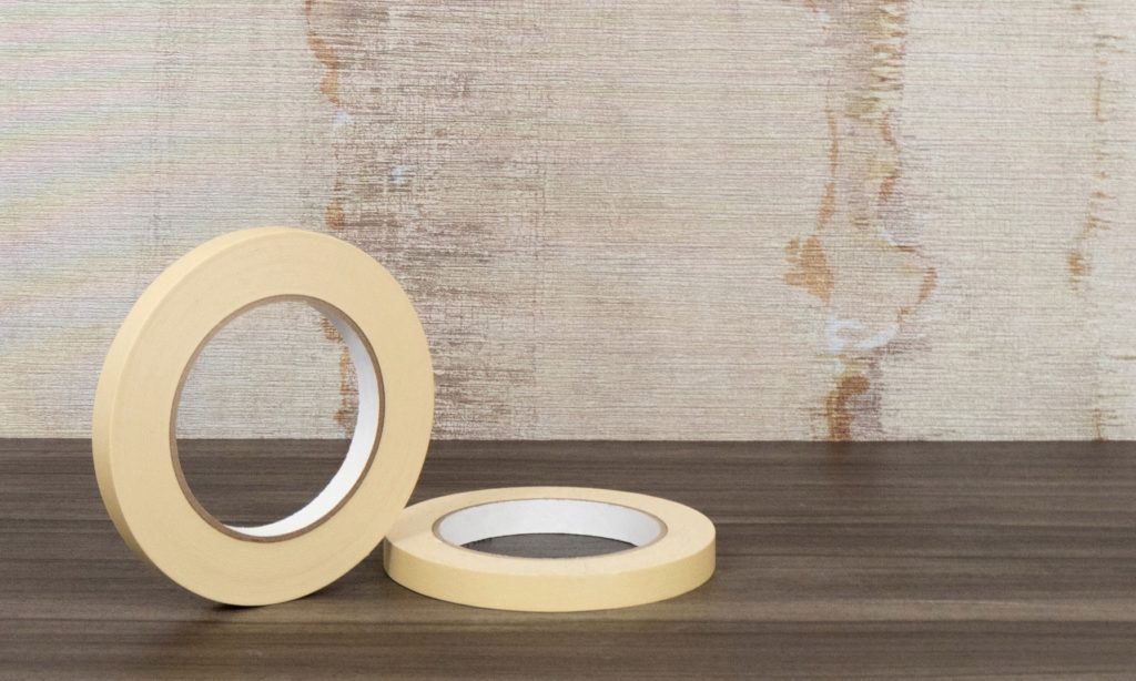 DesignTex Metallic Collection Peel style in cream and sand